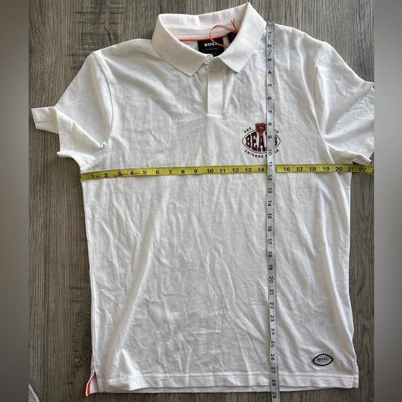 BOSS X NFL Chicago Bears COTTON SHIRT WITH COLLABORATIVE BRANDING Large NWT - Picture 5 of 12